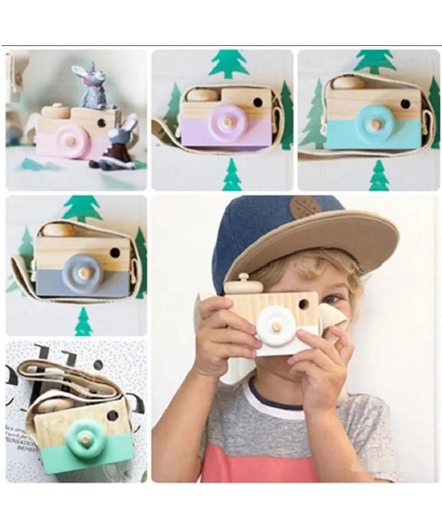 Cute Wooden Camera Toys Baby Kid Hanging Photography Prop Decoration Educational Outdoor Activity Toy Children's Day Happy Gift beldemo5-toys2