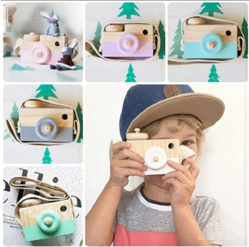 Cute Wooden Camera Toys Baby Kid Hanging Photography Prop Decoration Educational Outdoor Activity Toy Children's Day Happy Gift beldemo5-toys2