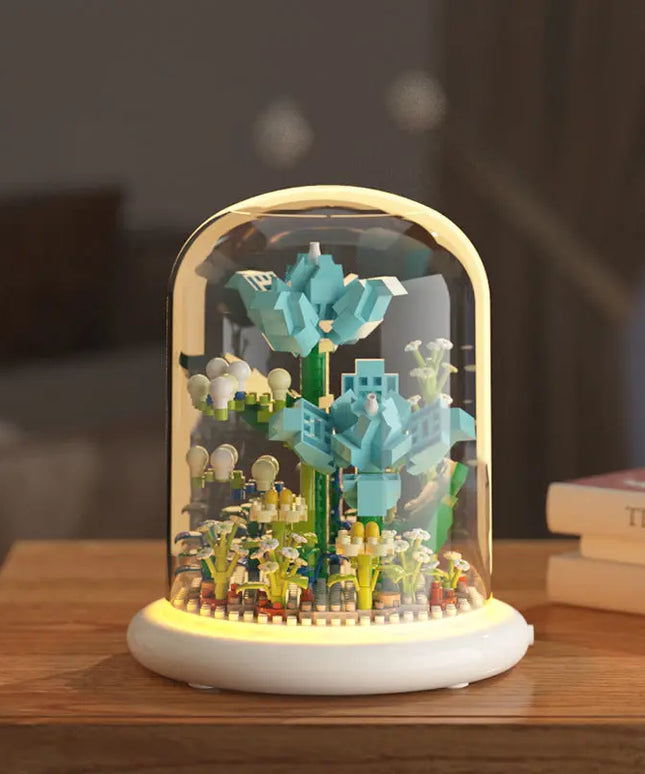 Building Block Flower Eternal Rose Small Particle Building Block Assembly Toy Gift Desktop Decoration beldemo5-toys2