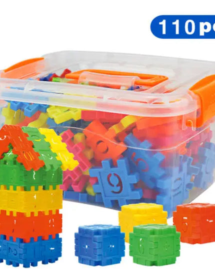110pcs Set DIY Lepin Building Blocks Baby Boys And Girls 3D Blocks Funny Educational Mosaic Toys For Children Kids Block Toys beldemo5-toys2