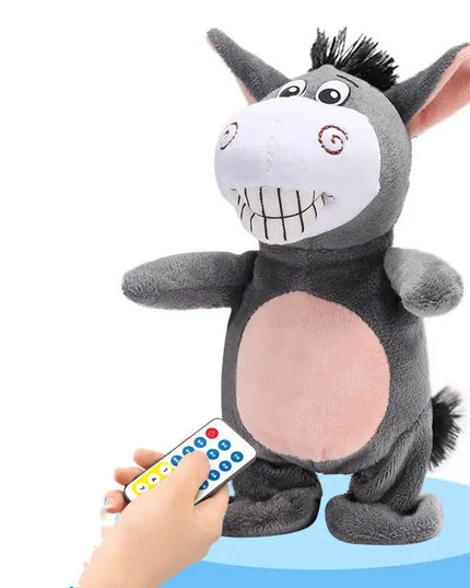 Electronic Robot Donkey Remote Control Kids Plush Toy Speak /walk/sing beldemo5-toys2