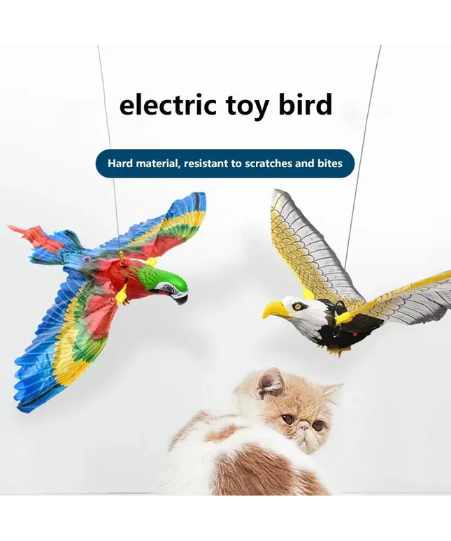 Simulation Bird Cat Interactive Pet Toys Hanging Eagle Flying Teasering Play Kitten Dog Toys Animals Cat Accessories Supplies beldemo5-toys2