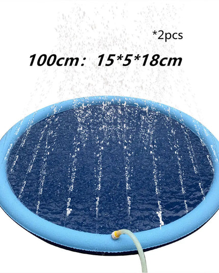 Non-Slip Splash Pad For Kids And Pet Dog Pool Summer Outdoor Water Toys Fun Backyard Fountain Play Mat beldemo5-toys2