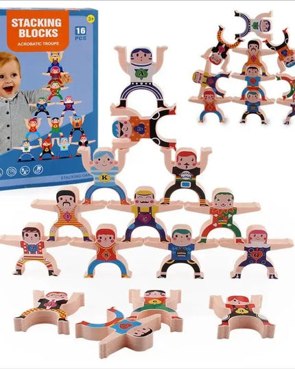 Multiplayer Cartoon Hercules Building Blocks Parent-child Interactive Toy Stacking High Game Balance Plastic Blocks beldemo5-toys2