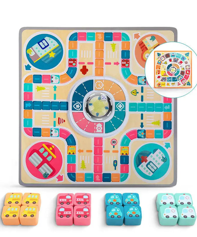 Kids Toys Flying Chess Parent-child Interactive Game Chessboard Children's Board Game Toys Puzzle Jump Checkers beldemo5-toys2