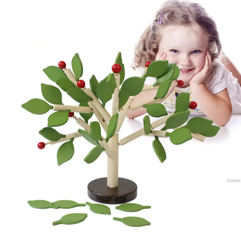 Building Block Leaf Tree Children's DIY Handmade Three-dimensional Intelligence Toys beldemo5-toys2
