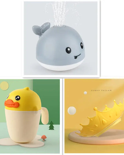 New Baby Bathroom Bath Electric Induction Whale Spray Small Toy beldemo5-toys2