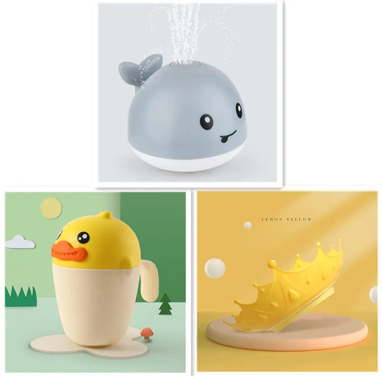 New Baby Bathroom Bath Electric Induction Whale Spray Small Toy beldemo5-toys2