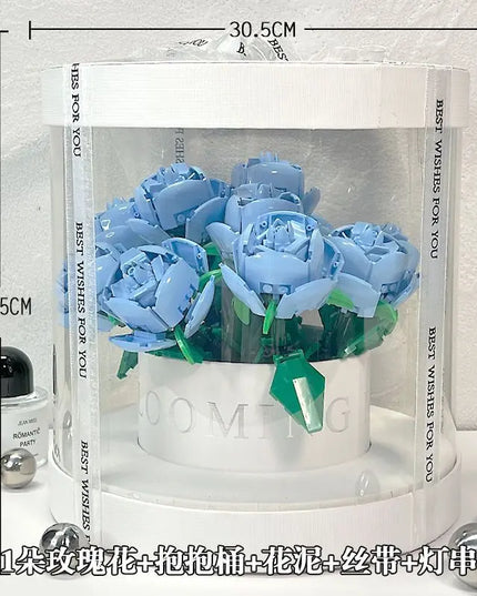 Building Blocks Rose Bouquet Flower Pot beldemo5-toys2