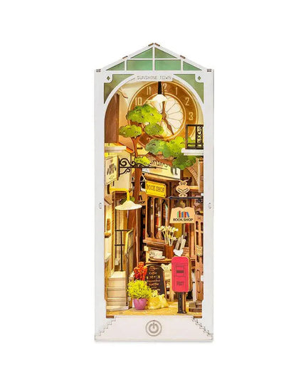 Robotime Rolife DIY Book Nook Wooden Miniature Doll House Light For Bookshelf Insert Furniture beldemo5-toys2