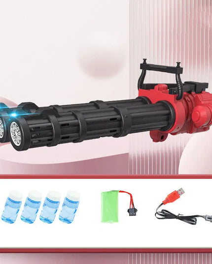 Super Big Double-Tube Bubble Gun Machine Outdoor Blowing Soap Bubble Maker Toy Automatic Water Toy For Children Birthday Party beldemo5-toys2
