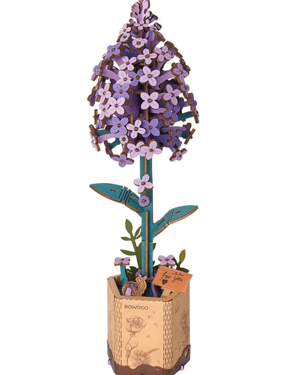 Rowood Wooden Flower Bouquet Puzzle Hand-Make Eco-friend Materials Romantic Gift beldemo5-toys2