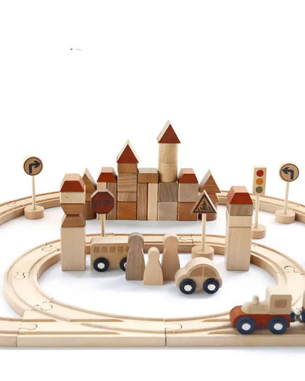 Wooden Creative Forest Track Children Puzzle To Build Urban Rail Transit Wooden Toys beldemo5-toys2