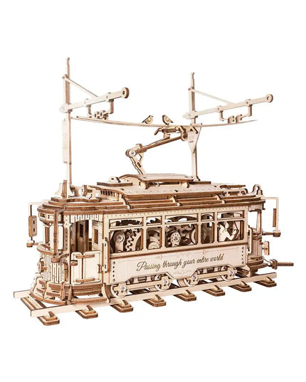 Rokr Classic City Tram 3D Wooden Puzzle LK801 Building Toys Jigsaw For Xmas Gift beldemo5-toys2