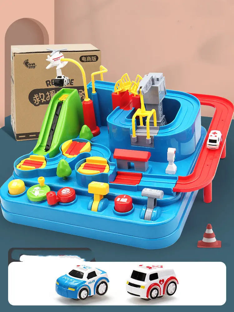 Car Adventure Adventure Toys Children Toy Girls Car Park 3 Train 4 Car Track Kids Toy beldemo5-toys2