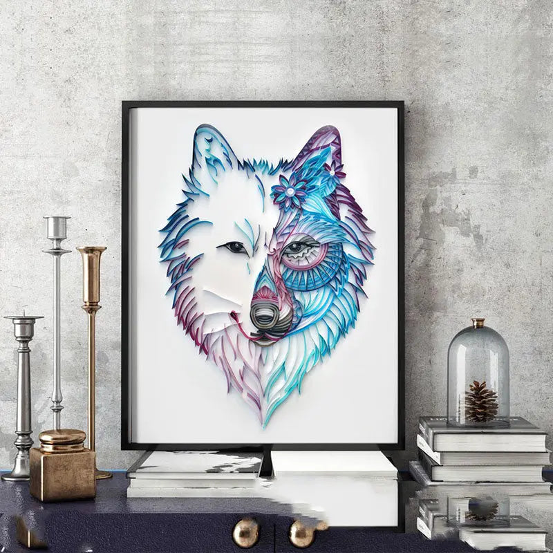 Quilted Paper Illustration Material Package Set Lobby Decoration Painting Slot beldemo5-toys2