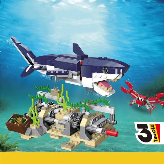 Building Blocks Changeable Series Submarine Creature Toys beldemo5-toys2