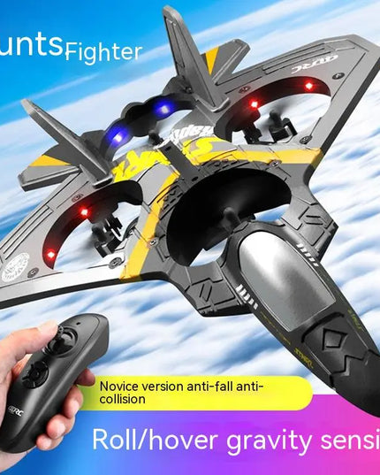 Children's Remote Control Aircraft V17 Fighter Drone Drop-resistant Foam Fixed Wing Glider Stunt Boy Toy beldemo5-toys2