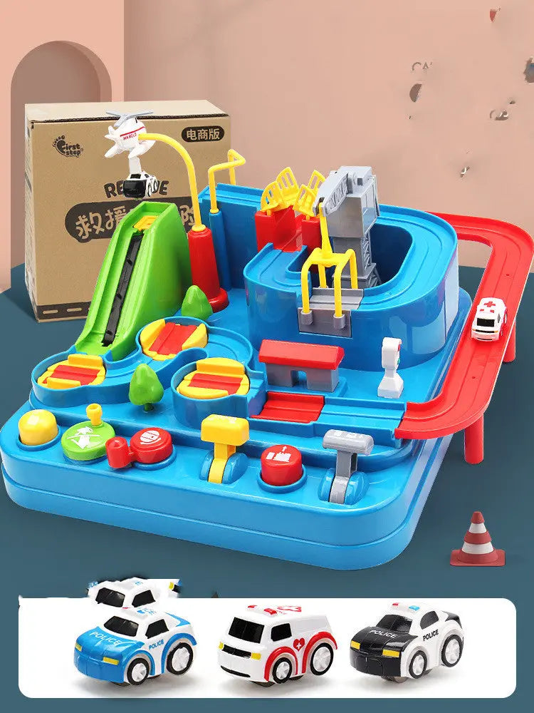 Car Adventure Adventure Toys Children Toy Girls Car Park 3 Train 4 Car Track Kids Toy beldemo5-toys2