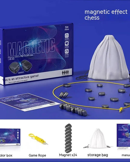 Magnetic Chess Game Magnet Stone Board Game Set Toy For Children Educational Battle Game Christmas Gift beldemo5-toys2