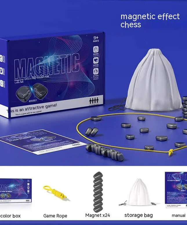 Magnetic Chess Game Magnet Stone Board Game Set Toy For Children Educational Battle Game Christmas Gift beldemo5-toys2
