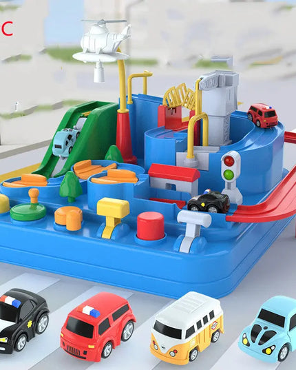 Cars Pass Through Big Adventure Parking Lot Rail Car Toy Car Track Kids Toy beldemo5-toys2