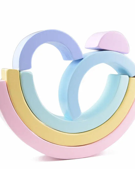 Silicone Stacking Educational Toys Infant Educational Toys Infant Educational Building Block Toys Bells toys