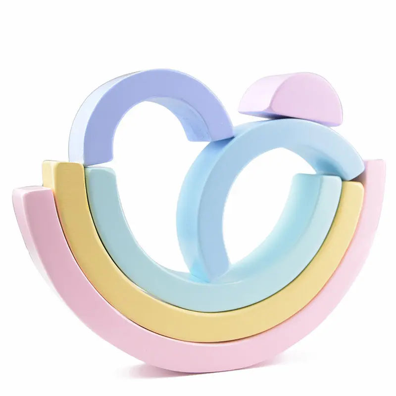 Silicone Stacking Educational Toys Infant Educational Toys Infant Educational Building Block Toys Bells toys