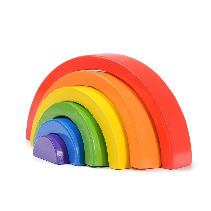 Arch bridge semicircle building blocks children toys - Rainbow