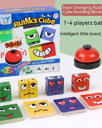 Face Changing Rubik's Cube Educational Toy Expression Building Blocks beldemo5-toys2