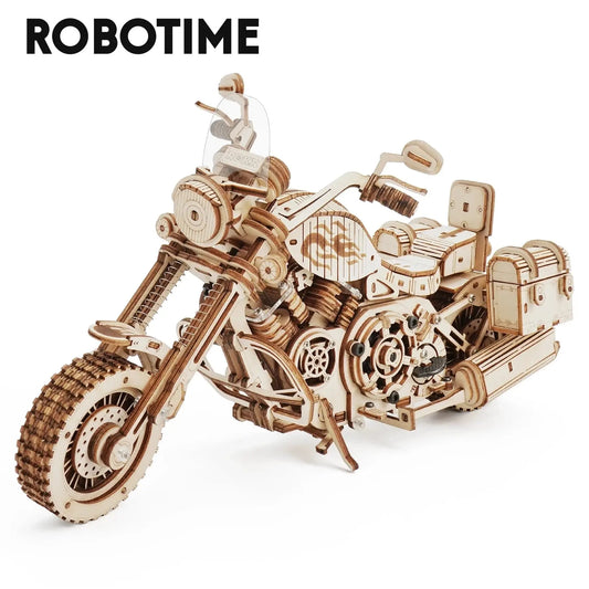 Robotime Rokr Cruiser Motorcycle DIY Wooden Model 420 Pcs Building Block Kits Funny Toys Gifts For Children Adults Dropshipping beldemo5-toys2
