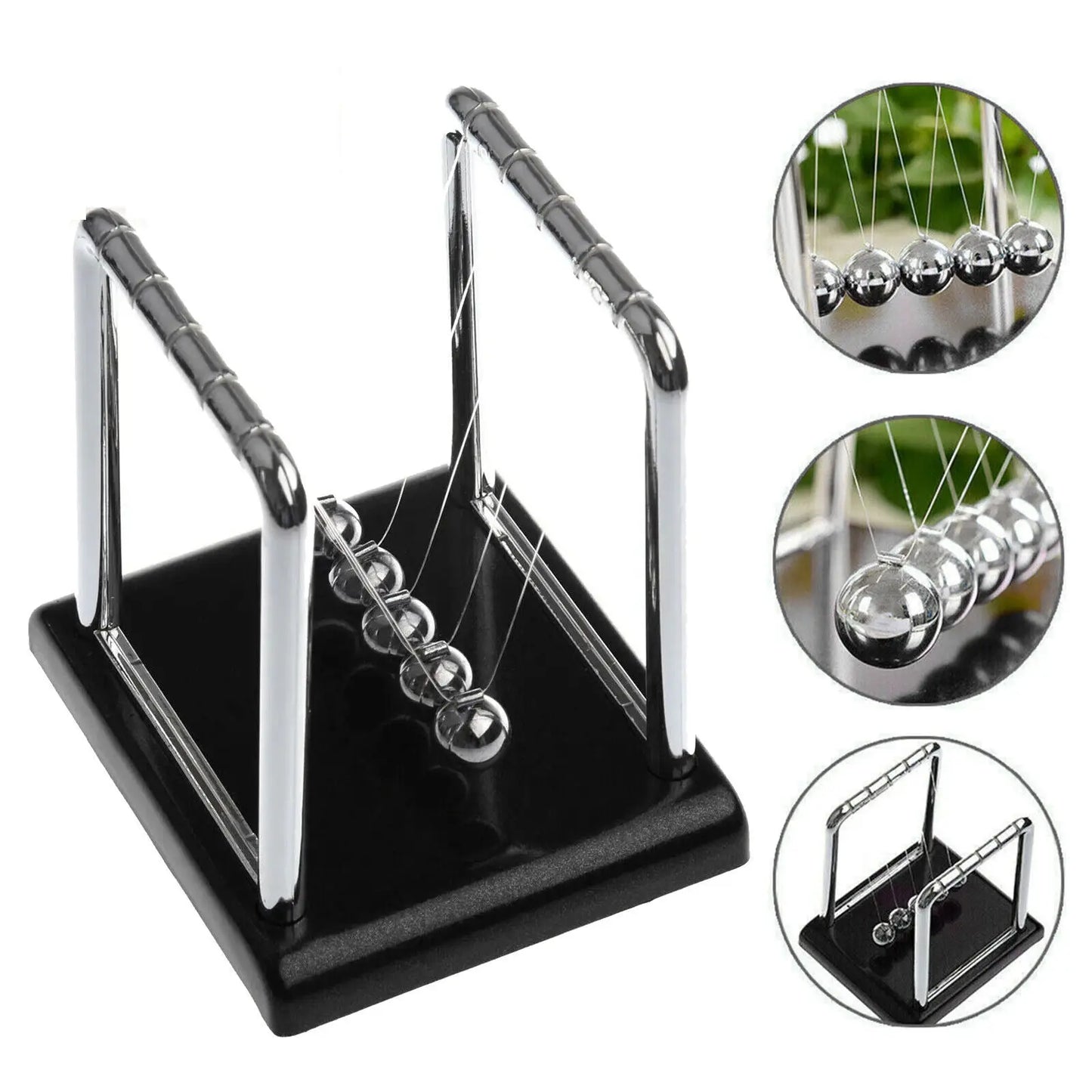 Newtons Cradle Steel Balance Ball Physics Science Pendulum Early Development Educational Desktop Toy Gift Office DecorationNewtons Cradle Pendulum Balance Ball Perpetual Motion Physics Decor Gift beldemo5-toys2
