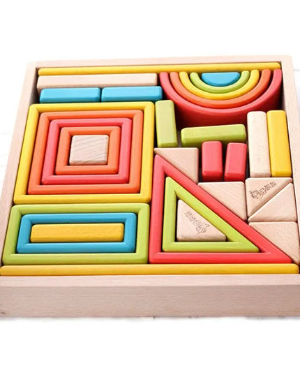 Rainbow Building Blocks Children's Baby Educational Creative Toys beldemo5-toys2