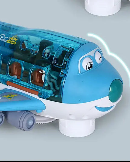 360 Rotating Electric Plane Airplane Toys For Kids Bump And Go Action Toddler Toy Plane With LED Flashing Light Sound For Boys beldemo5-toys2