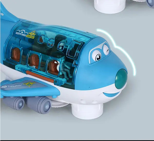 360 Rotating Electric Plane Airplane Toys For Kids Bump And Go Action Toddler Toy Plane With LED Flashing Light Sound For Boys beldemo5-toys2