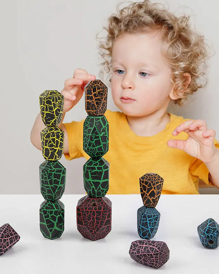 Kids Rainbow Assembling Cactus Wooden Stacker Building Blocks Baby Early Educational Montessori Toys For Children Learning Tower beldemo5-toys2