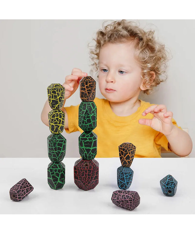 Kids Rainbow Assembling Cactus Wooden Stacker Building Blocks Baby Early Educational Montessori Toys For Children Learning Tower beldemo5-toys2