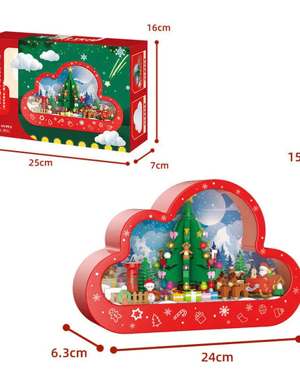Christma New Style Assembled Building Block Toys Cloud Night Lamp Decorative Mirrors Frame LED Table Lights Creative Desk Bedroom Handmade Birthday Gifts beldemo5-toys2