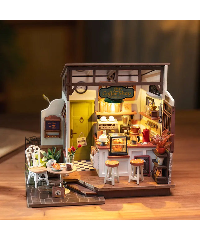 Rolife No.17 Cafe Miniature House Kit DG162 3D Wooden Building Toys For Gifts beldemo5-toys2