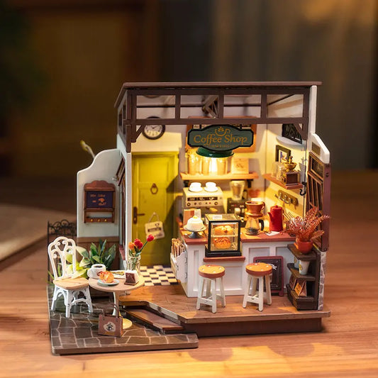 Rolife No.17 Cafe Miniature House Kit DG162 3D Wooden Building Toys For Gifts beldemo5-toys2