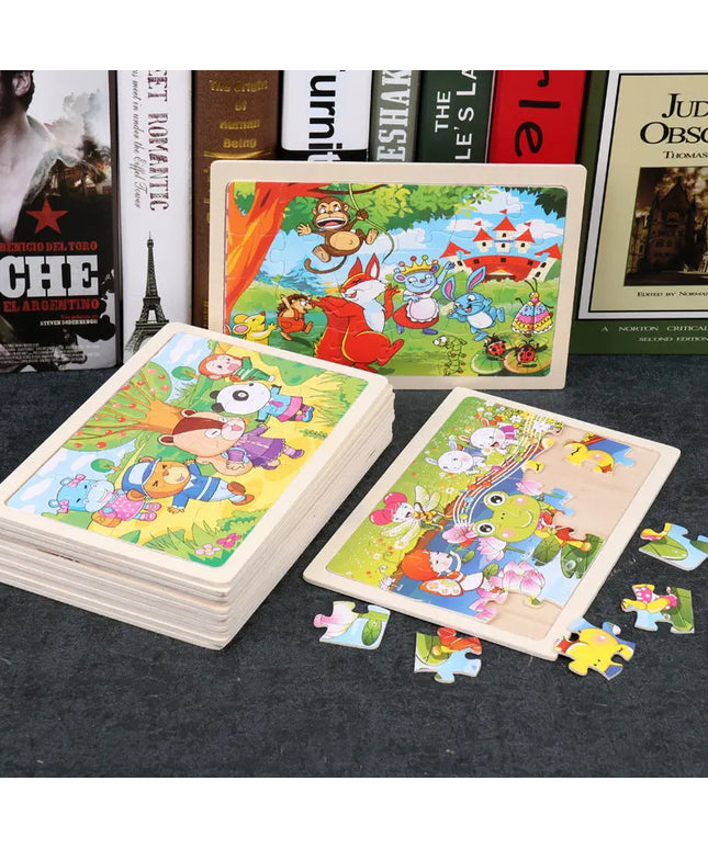 Cartoon Pictures 24 Pieces Of Wooden Jigsaw Puzzle beldemo5-toys2