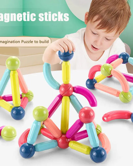 Big Size DIY Magnetic Construction Set Early Learning Constructor Variety Magnetic Rod Building Blocks For Children Toys Gift beldemo5-toys2