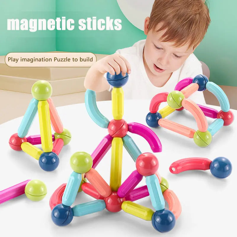 Big Size DIY Magnetic Construction Set Early Learning Constructor Variety Magnetic Rod Building Blocks For Children Toys Gift beldemo5-toys2