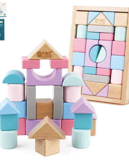 Push and build children's educational toys Bells toys