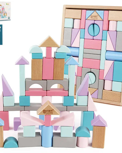 Push and build children's educational toys Bells toys