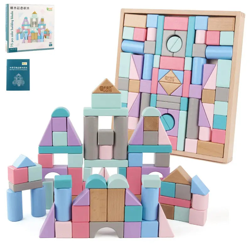 Push and build children's educational toys Bells toys