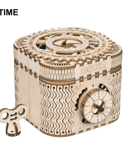 Robotime Rokr 123Pcs Treasure Box Creative 3D Wooden Puzzle Game Assembly Toys Chris Gift For Children Adults Teens Dropshipping beldemo5-toys2