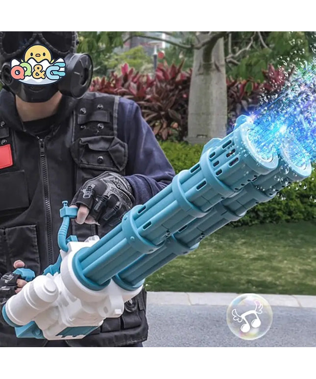 Super Big Double-Tube Bubble Gun Machine Outdoor Blowing Soap Bubble Maker Toy Automatic Water Toy For Children Birthday Party beldemo5-toys2