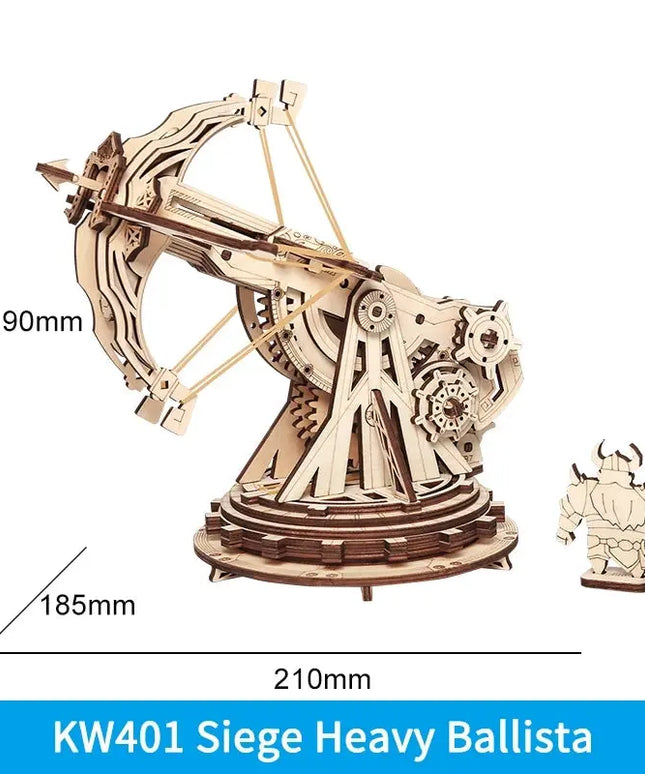 Robotime ROKR Siege Heavy Ballista 3D Wooden Puzzle War Game Assembly Toys Gifts for Children Boys Kids KW401 Dropshipping beldemo5-toys2