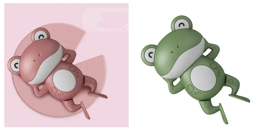 Little Frog Bath Toy, Baby Bathroom, Wind-Up Wind-Up Floating Toy beldemo5-toys2